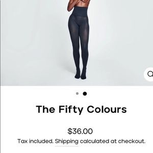 Heist tights, the fifty (navy blue,US 14-16), the thirty (jet black, US 10-14).